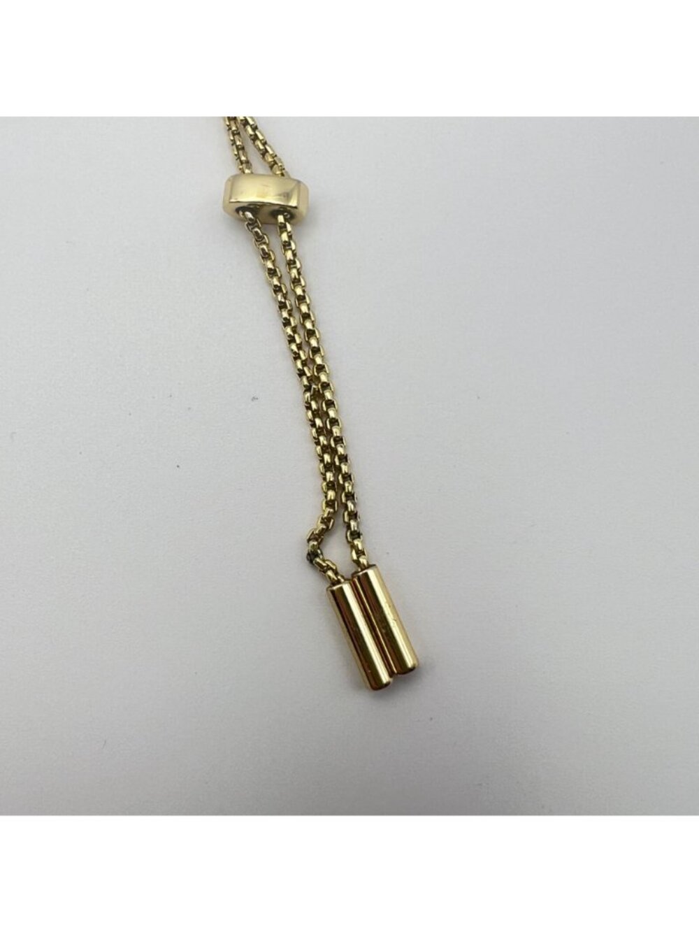 Kendra Scott Gold Iridescent Hexagon Pendant Necklace 28" Adjustable Chain - Picture 7 of 14